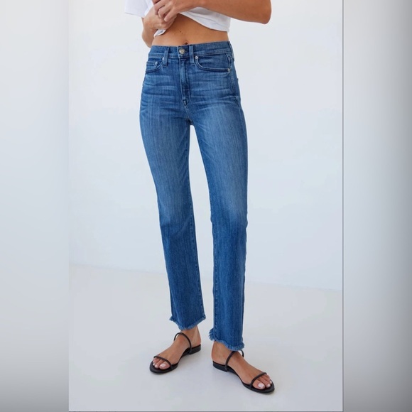 AYR Denim - AYR The Pop Fringe Hem Straight Leg Jeans